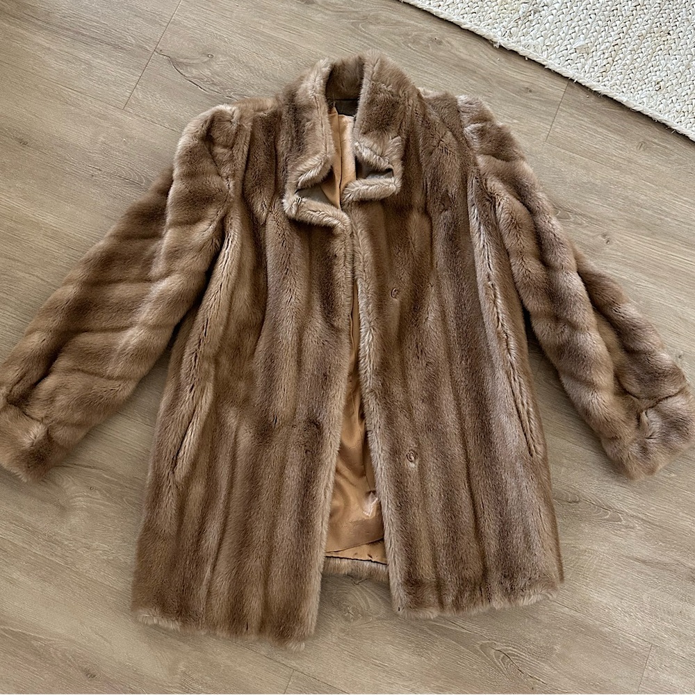 Faux fur coat